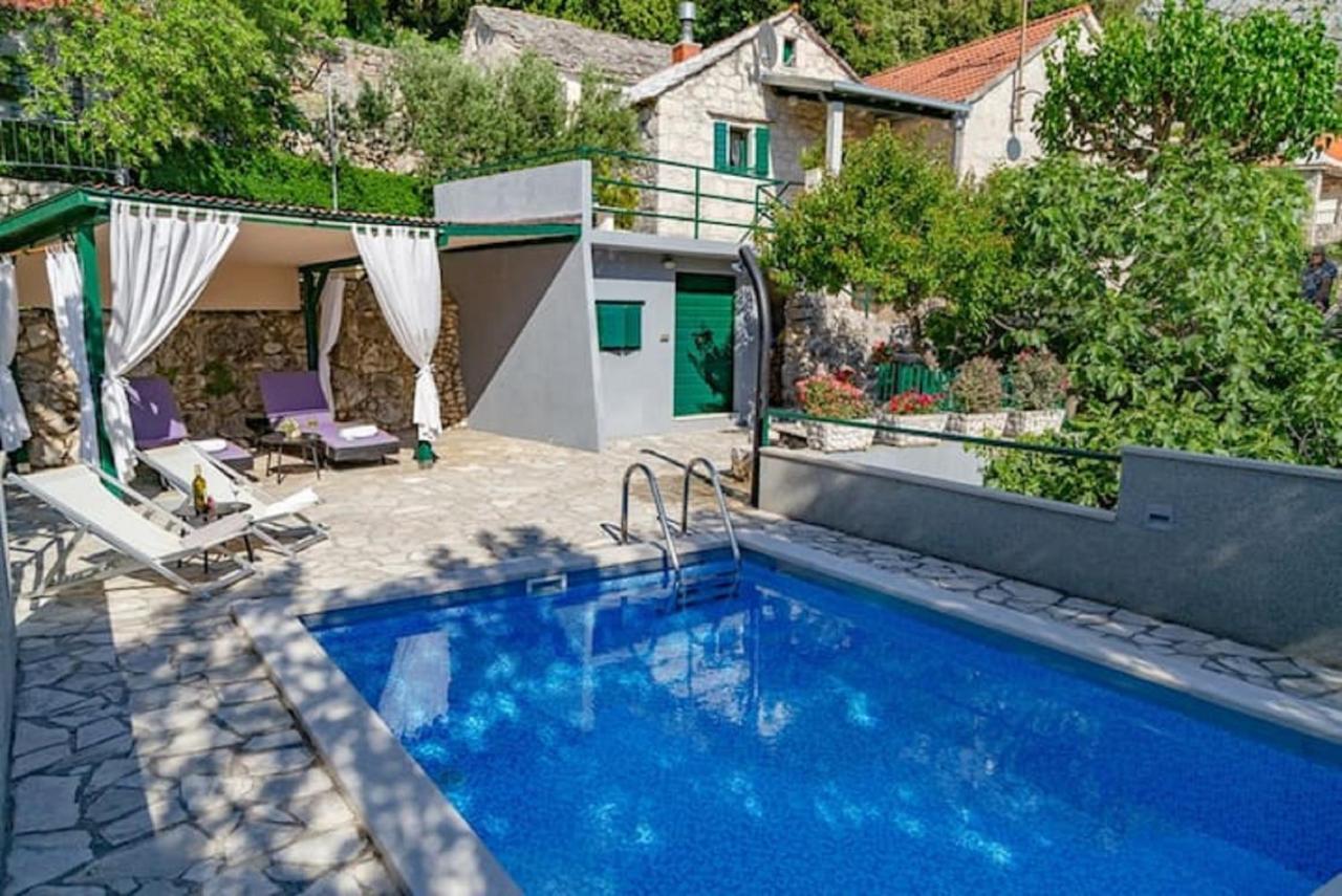 Stone House Nikolina With Heated Pool Villa Bast Exterior photo